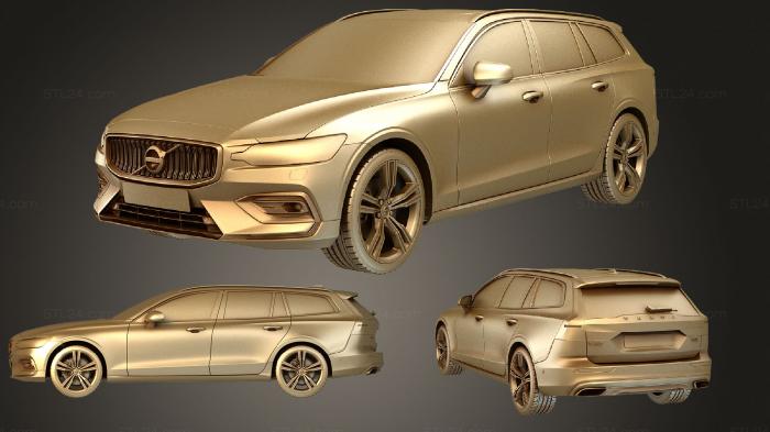Автомобили и транспорт (VolvoV60 2019 std, CARS_4014) 3D модель для ЧПУ станка